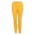 Jacquard Running Tights Women-Yellow