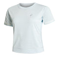Race Crop Running shirt Women - light blue,