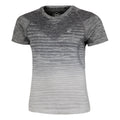 Seamless Running Shirt Women-White,Grey