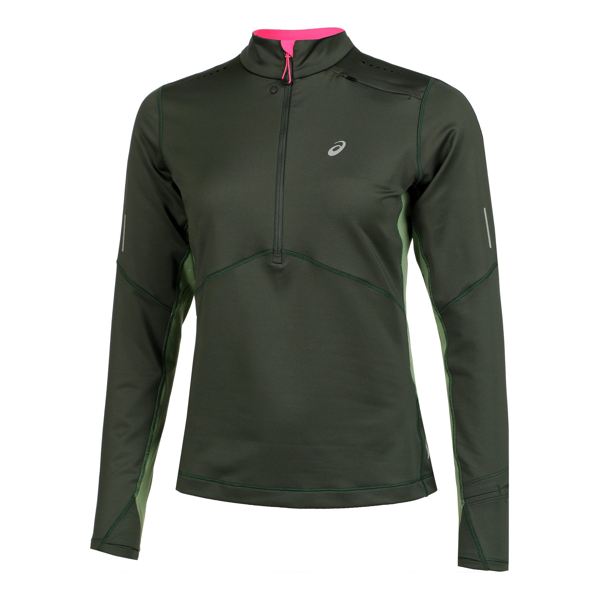 ASICS Winter Run Half-Zip Midlayer Running top Women - dark green,