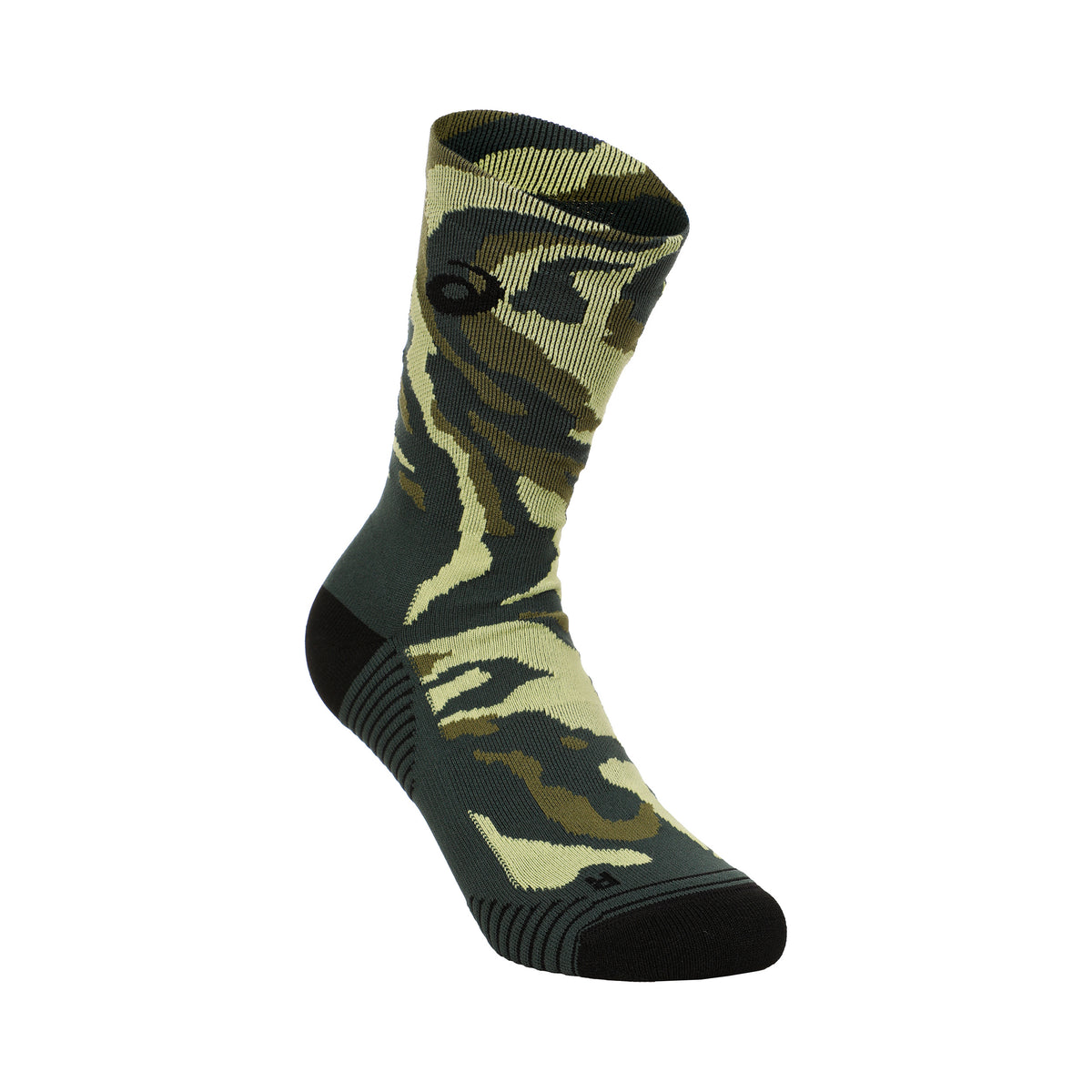 ASICS Color Camo Run Crew Running socks Unisex - dark green, grey
