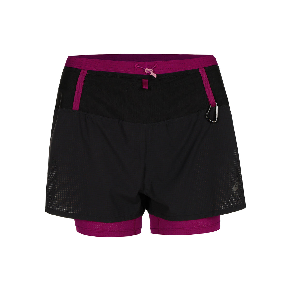 ASICS Fujitrail 2in1 Running shorts Women - black, berry