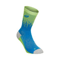 Performance Run Crew Running socks Unisex - blue, lime