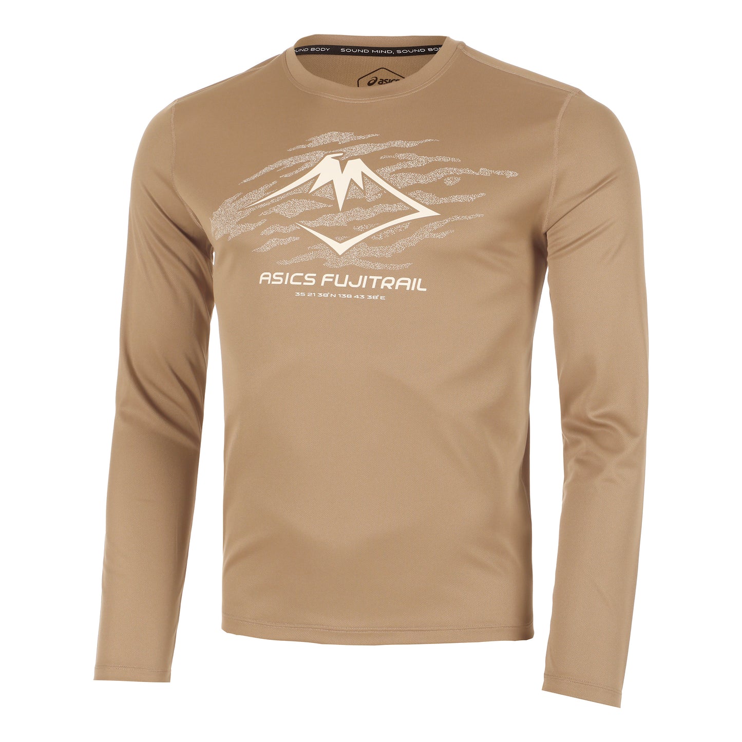 ASICS Fujitrail Logo Long sleeve Men - beige, cream
