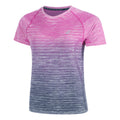 Seamless Running shirt Women - pink, dark blue