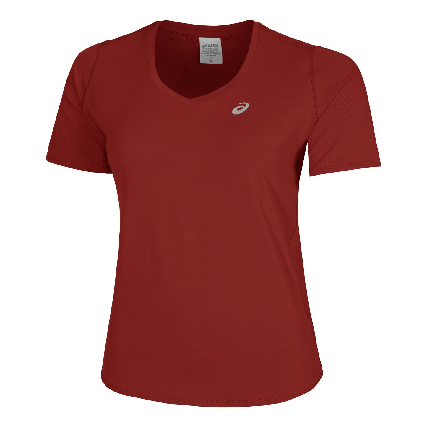 ASICS Road V-Neck Running shirt Women - dark red,