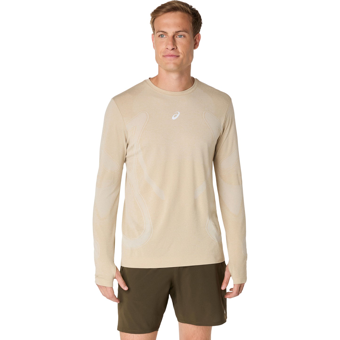 ASICS Road Seamless  Running shirt Men - beige
