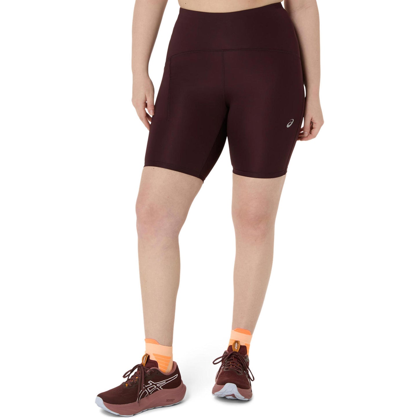 ASICS Road High Waist 8In  Running tights Women - dark red