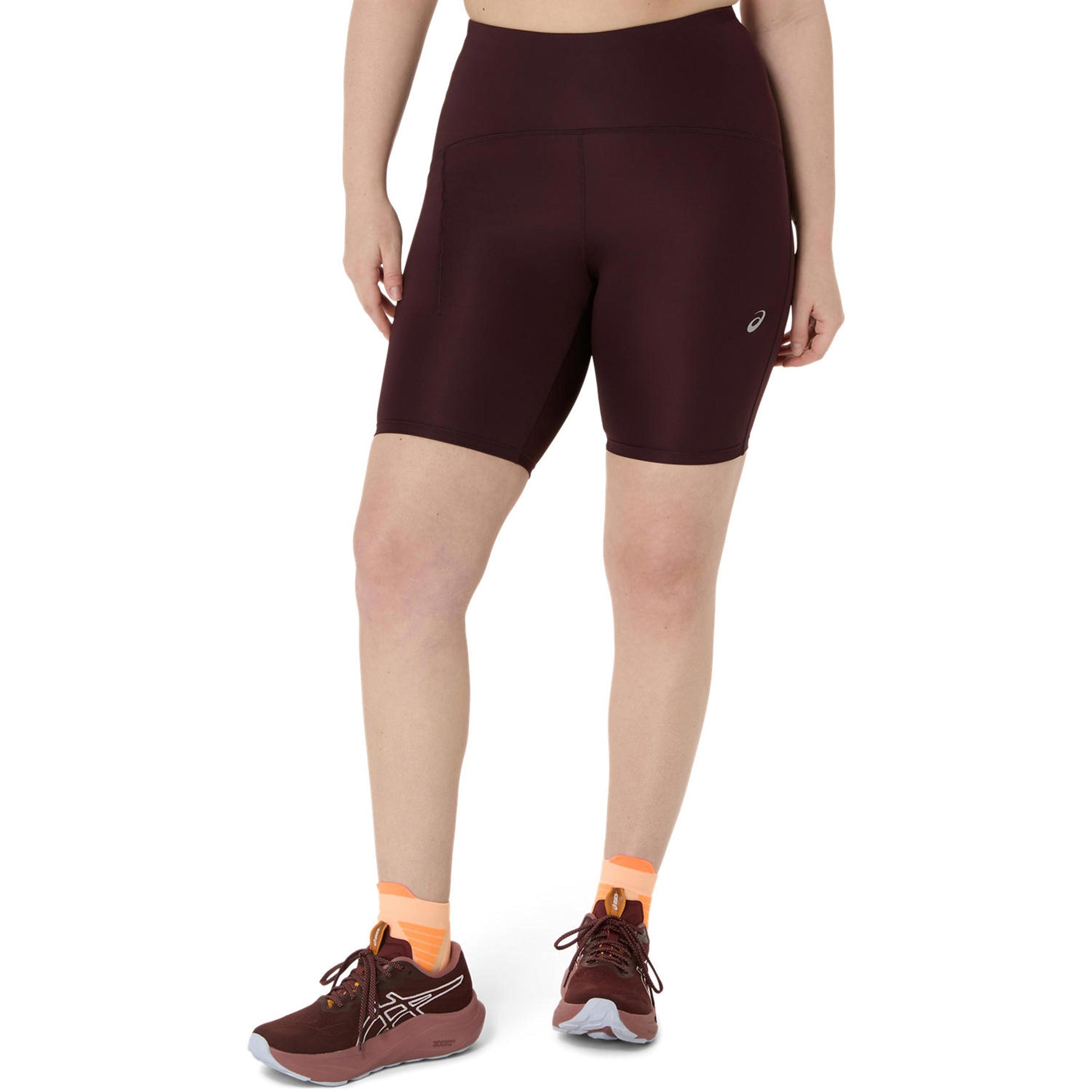 ASICS Road High Waist 8In  Running tights Women - dark red