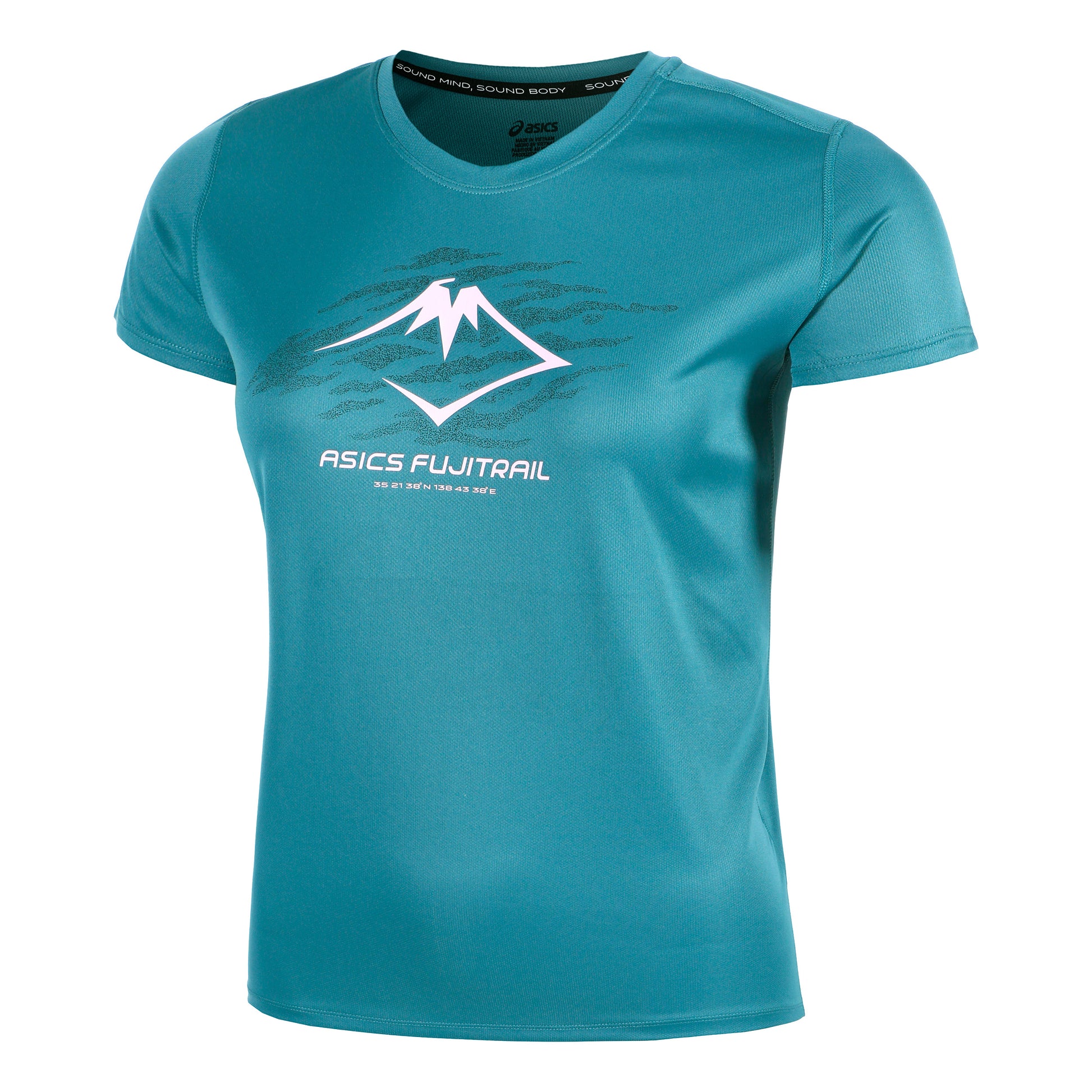 ASICS Fujitrail Logo Running Shirt Women-Blue