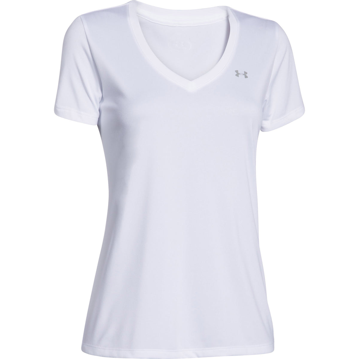 Under Armour Tech Solid T-Shirt Women - white, silver