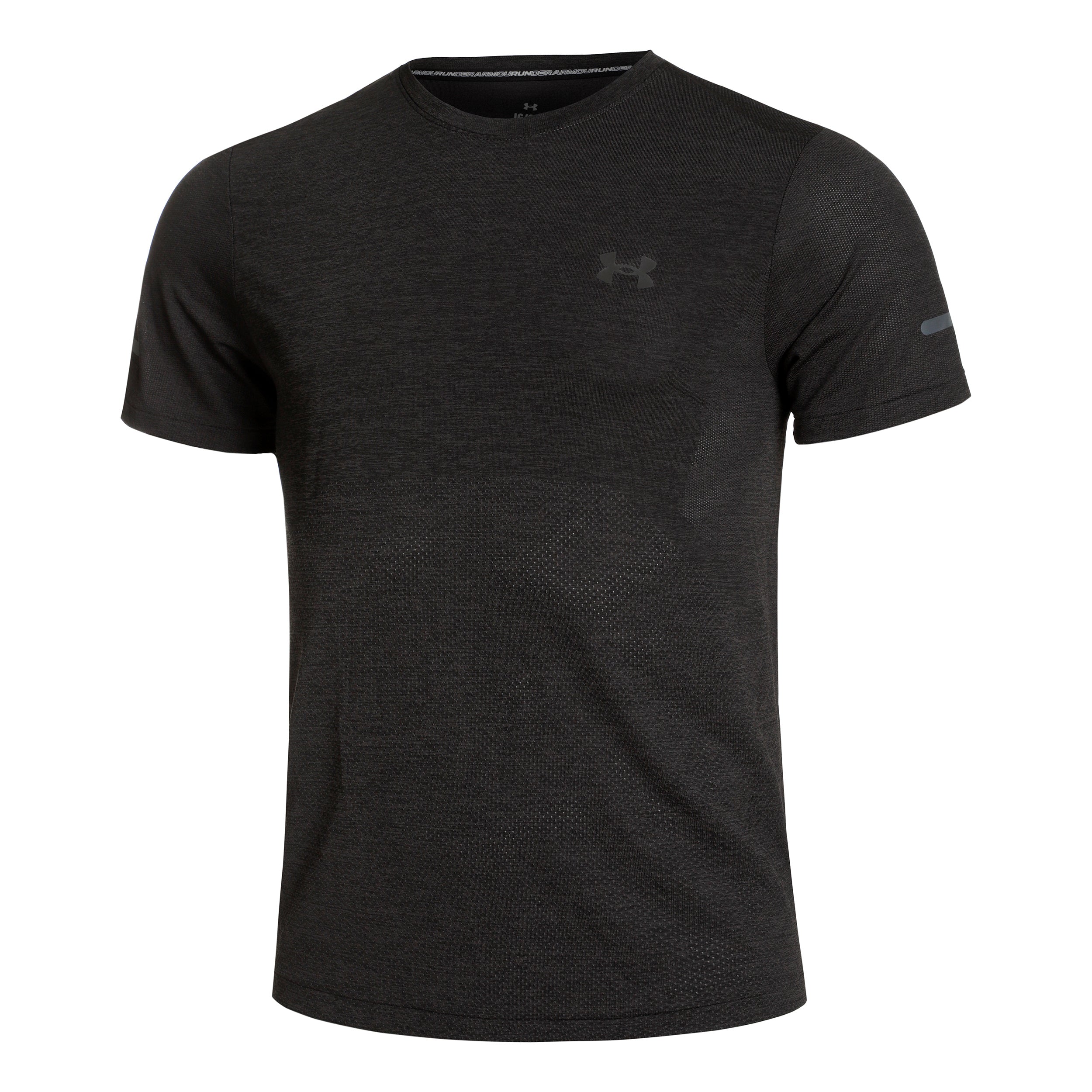 Seamless Stride Running Shirt Men-Black | Running Point