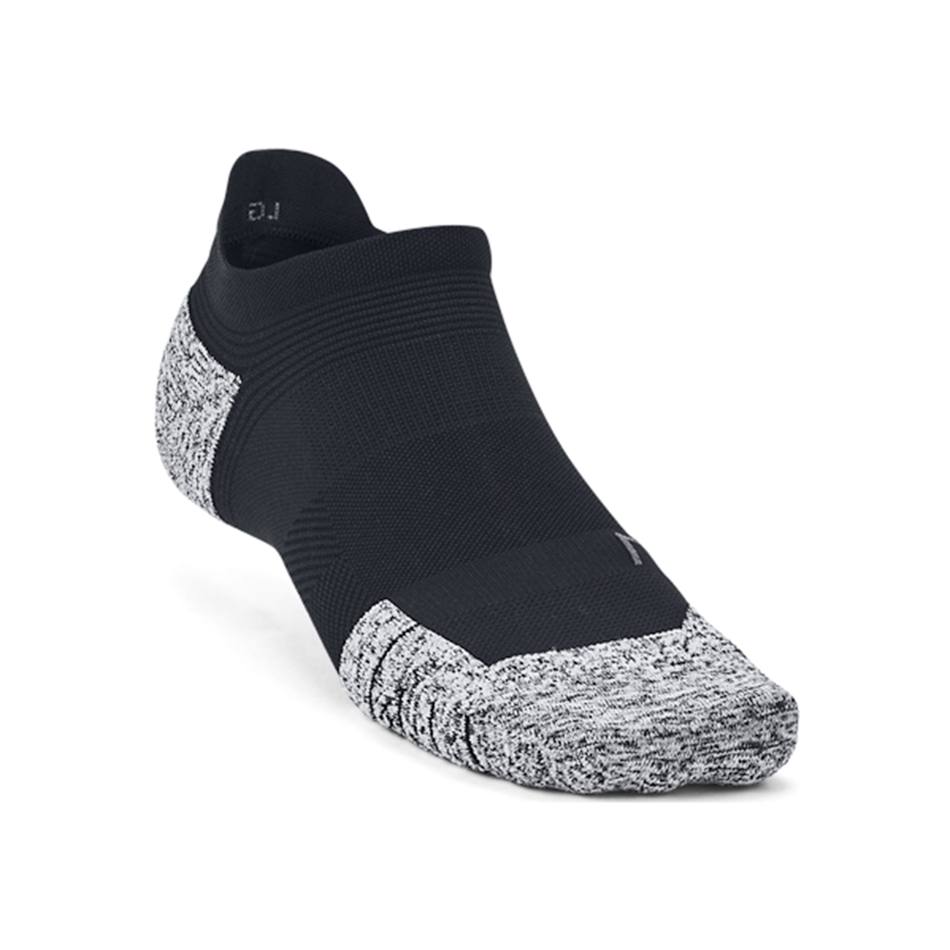 Under Armour AD Run Cushion NS Tab Running Socks-Black,Grey
