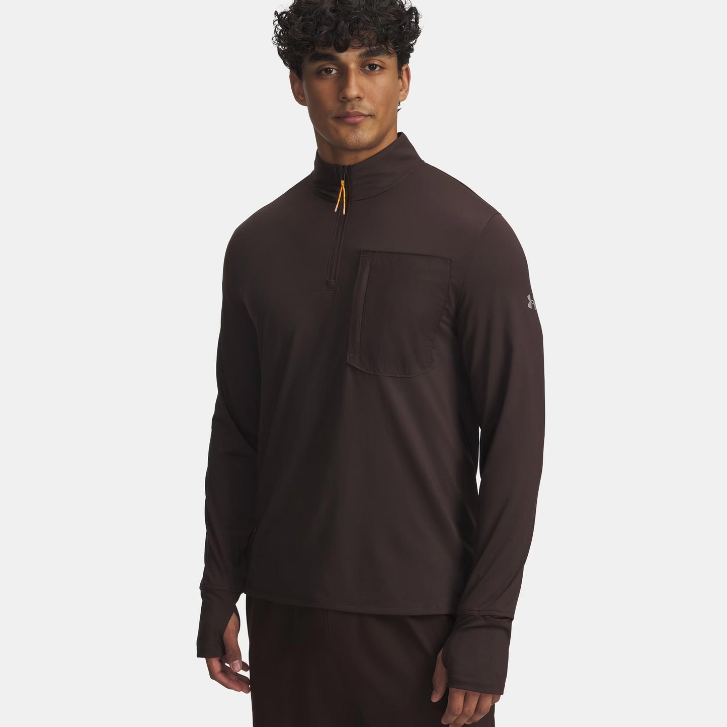 Under Armour Run Trail Quarter Zip Running top Men-brown