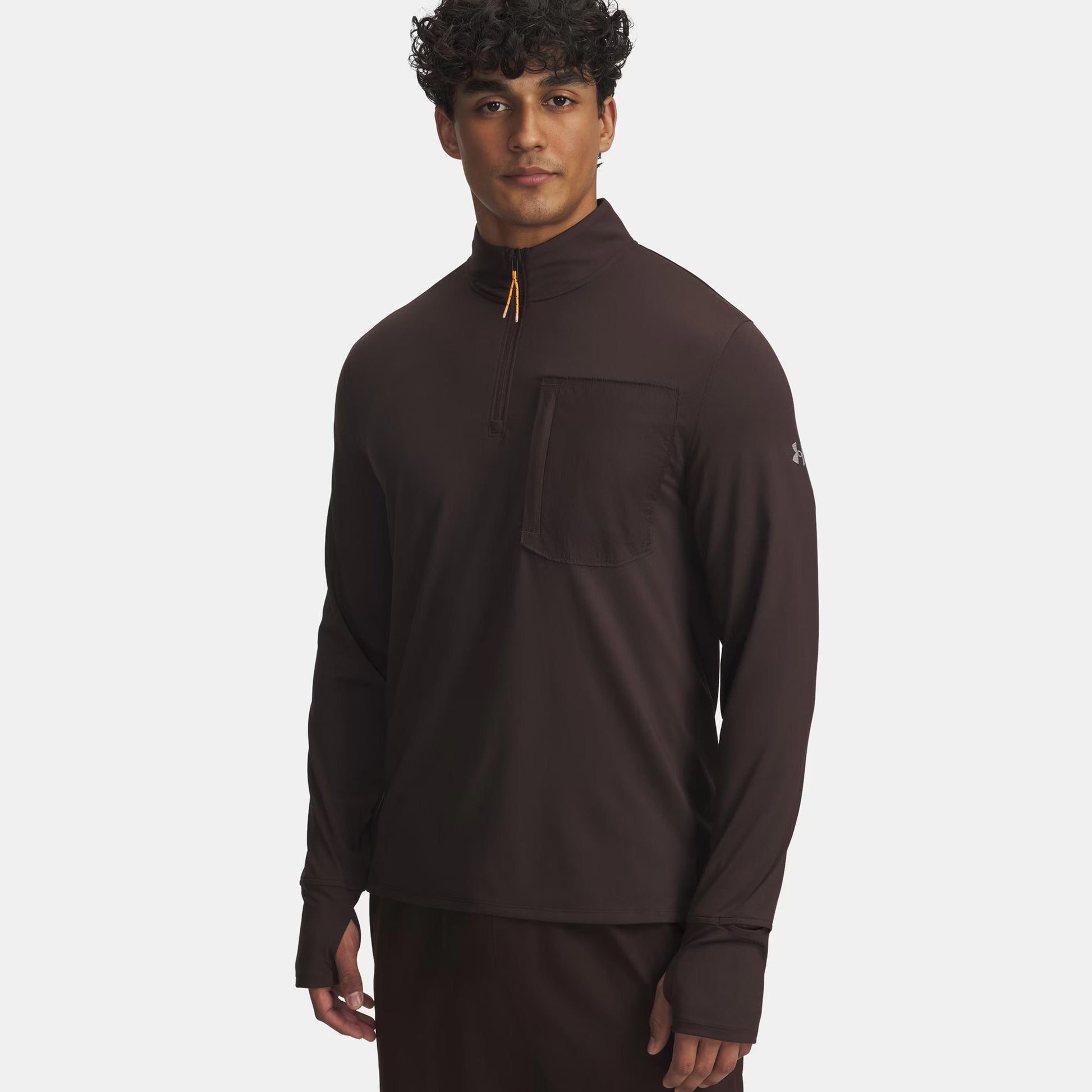 Under Armour Run Trail Quarter Zip Running top Men-brown