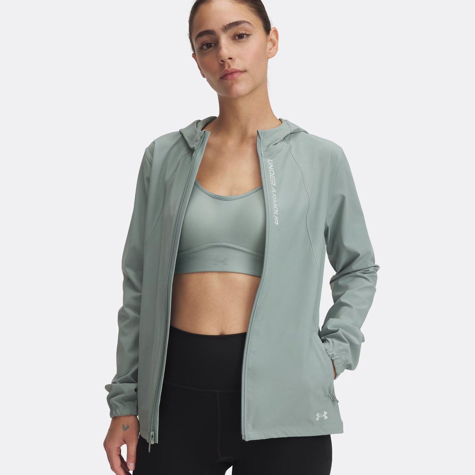 Under Armour Outrun The Storm Running jacket Women - green,