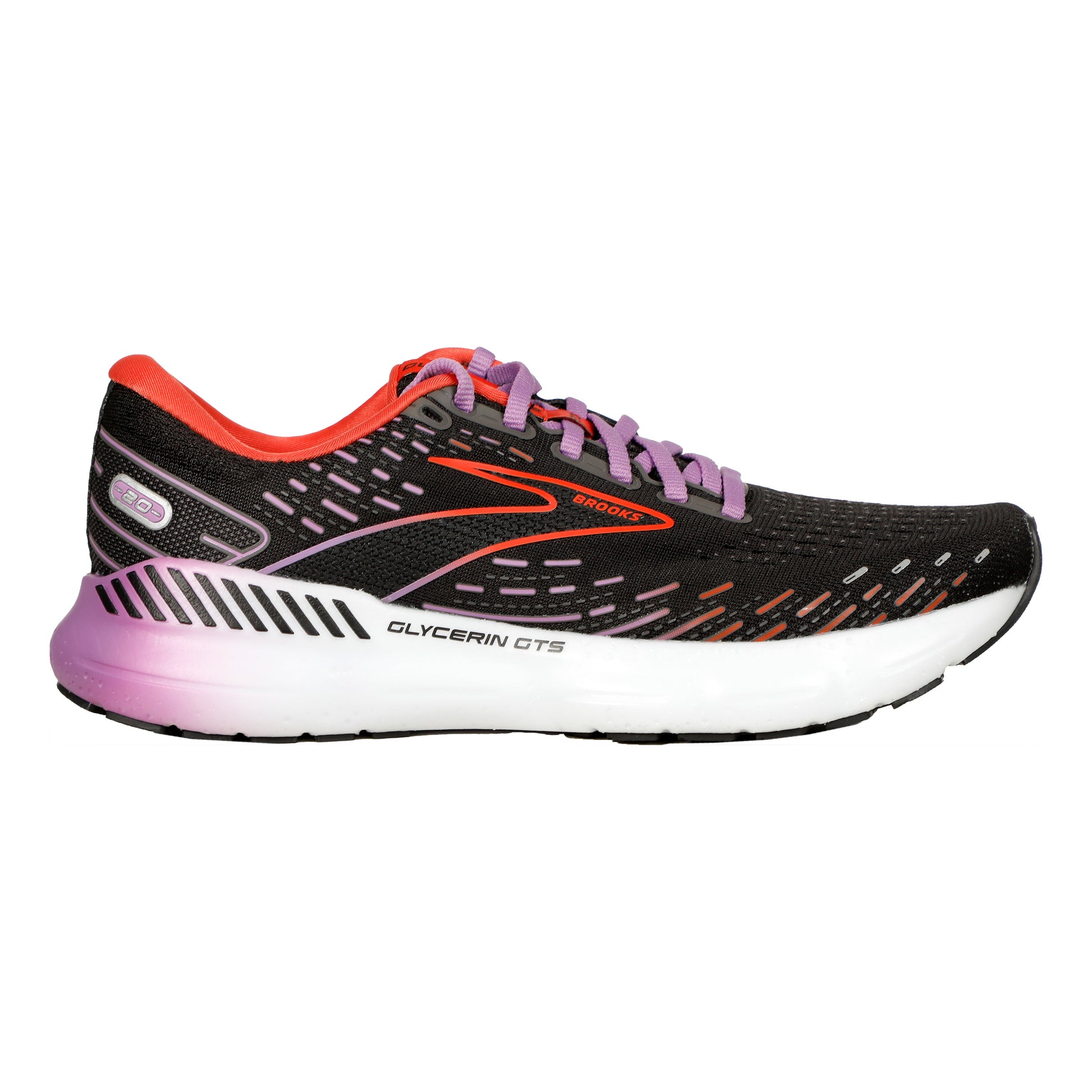 Brooks Glycerin GTS 20 Neutral running shoe Women - black, orange