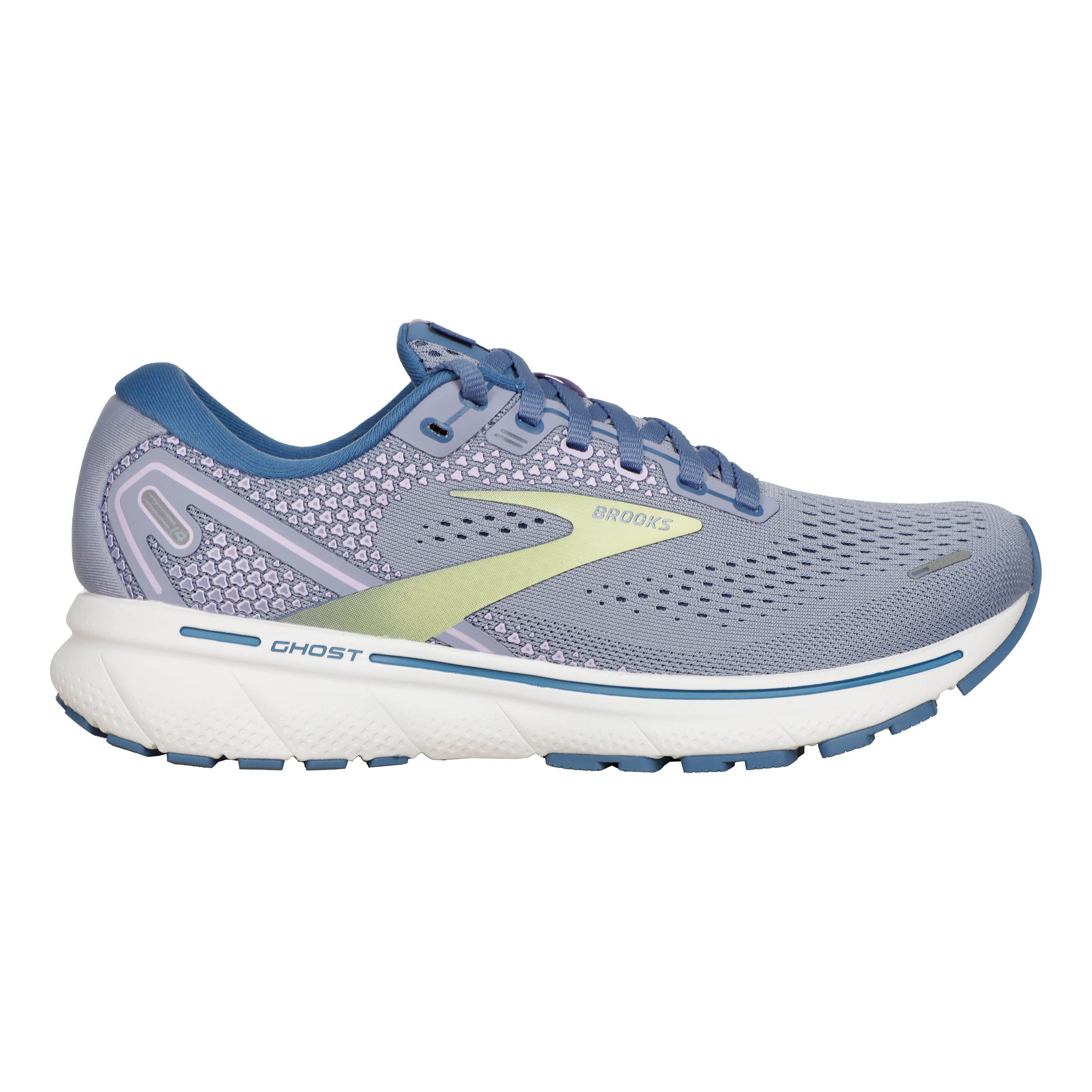 Ghost 14 Neutral running shoe Women - light blue, lime | Running Point