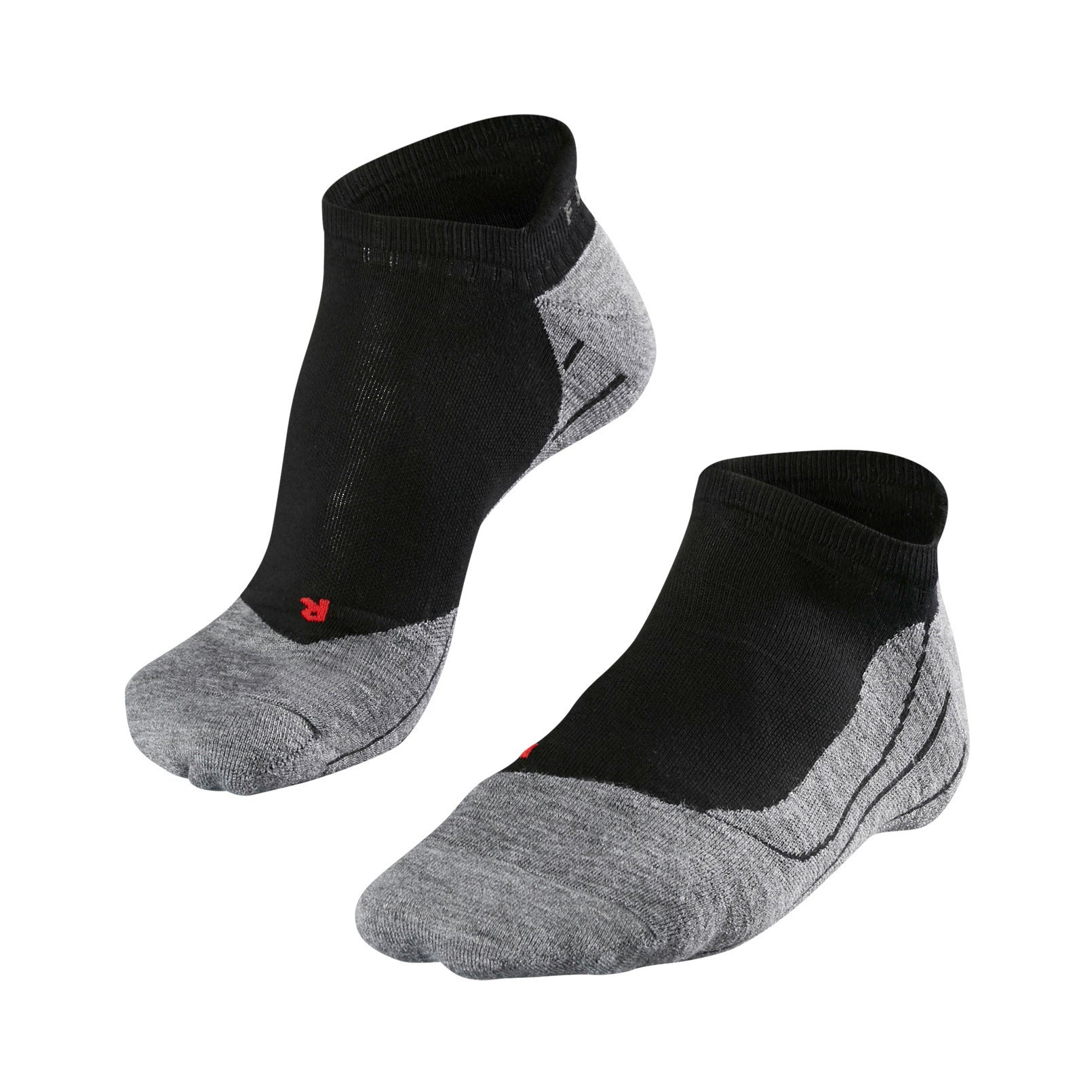 RU4 Endurance Invisible Running Socks Men-Black,Lightgrey | Running Point