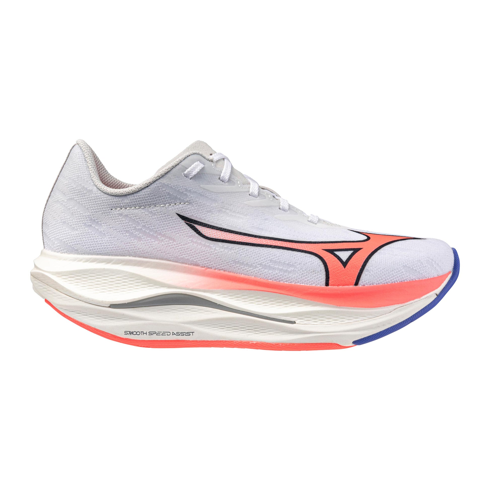 Mizuno Wave Rebellion Flash 3            Competition running shoe Women-white, coral