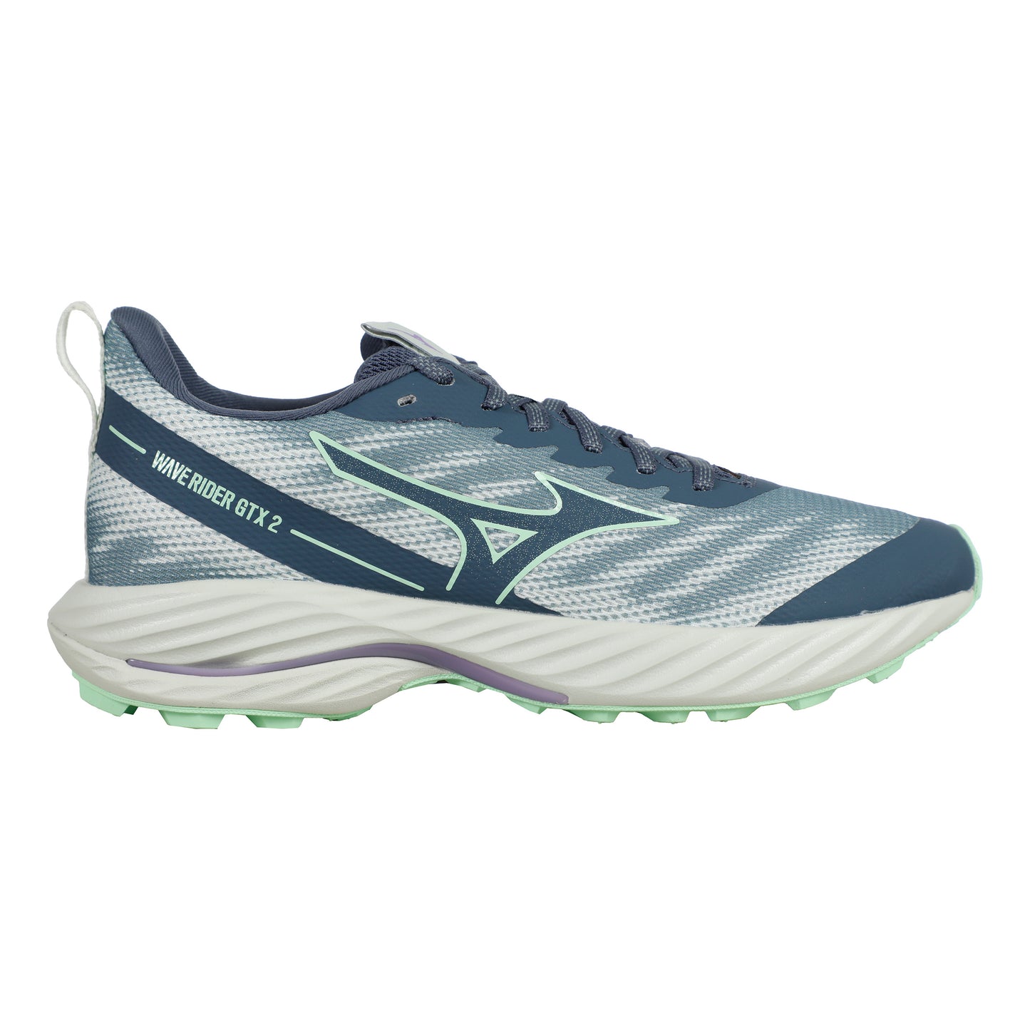 Mizuno Wave Rider GTX 2 Trail Running Shoe Women-Petrol,Green