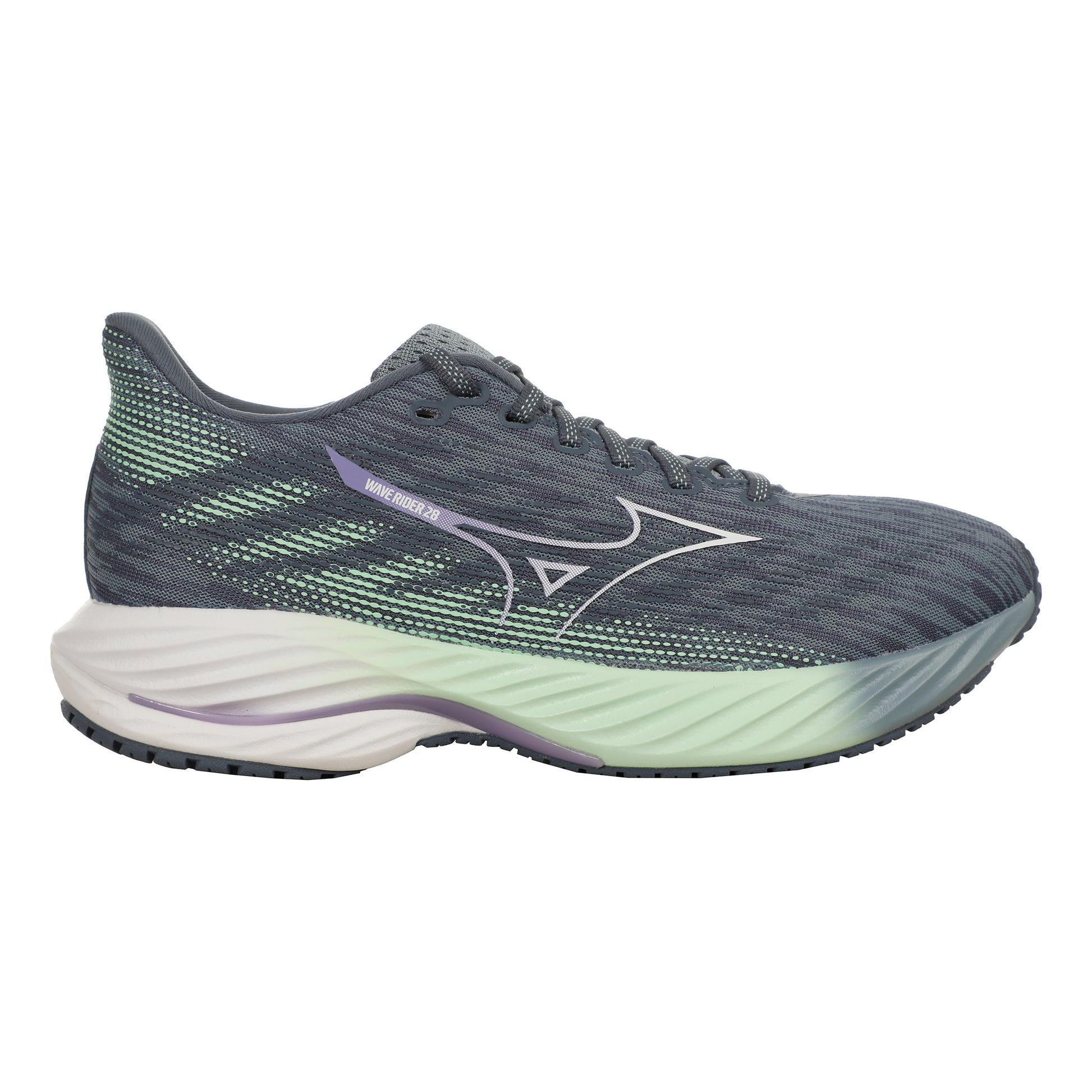 Mizuno Wave Rider 28 Neutral Running Shoe Women-Petrol,White
