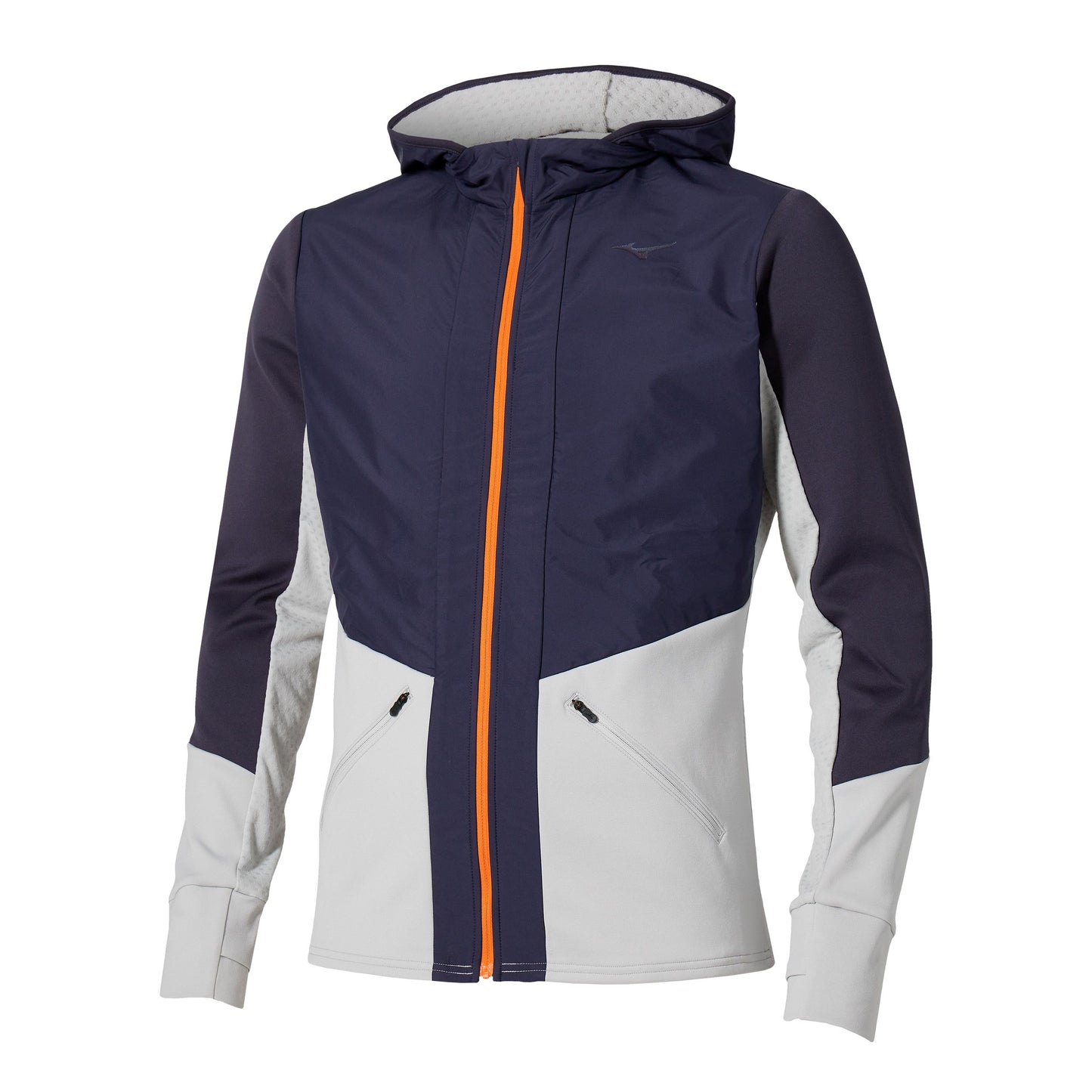 Mizuno Active Warmalite Hybrid Full Zip Running Jacket Men-Blue
