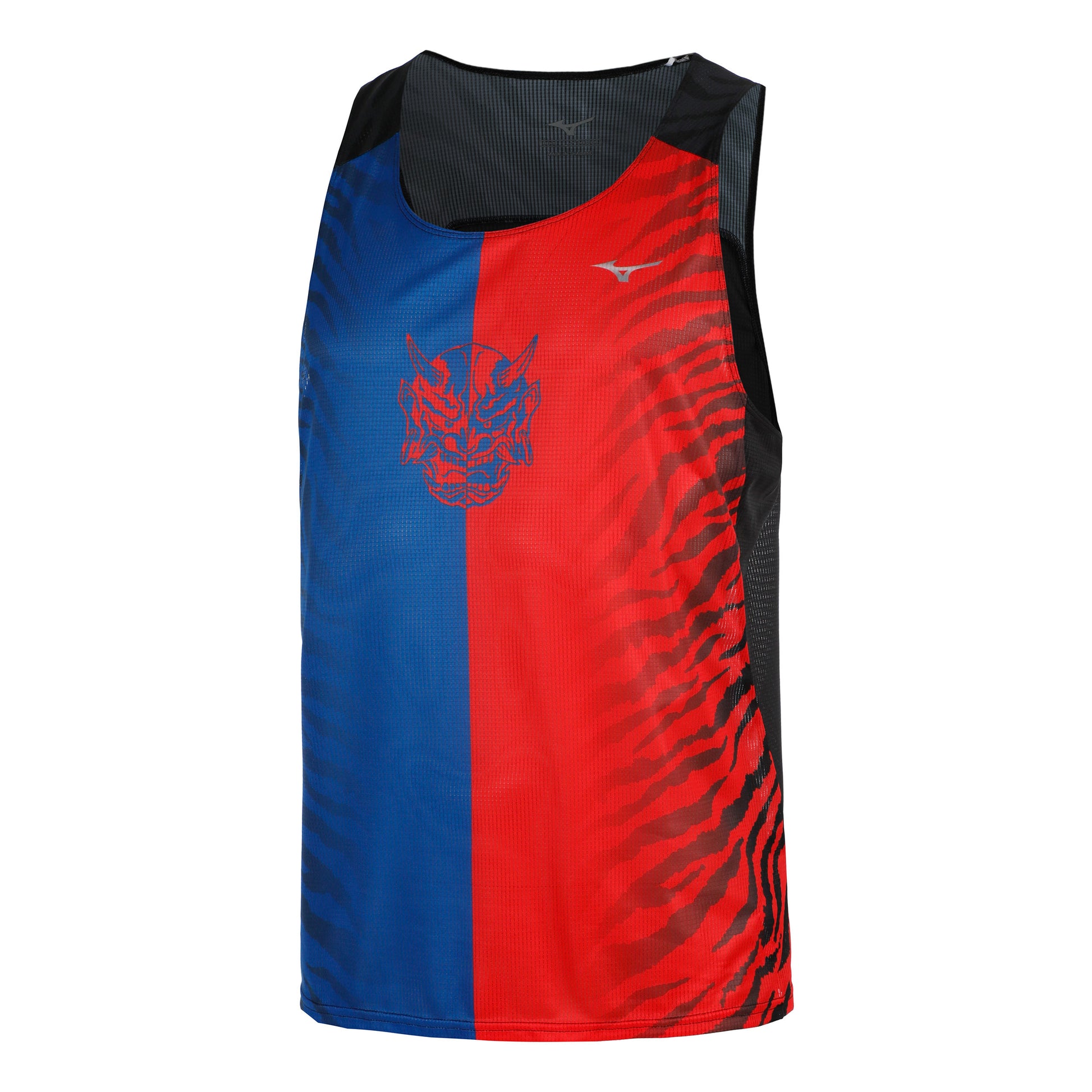 Mizuno DryAeroFlow Graphic Running shirt Men - red, blue