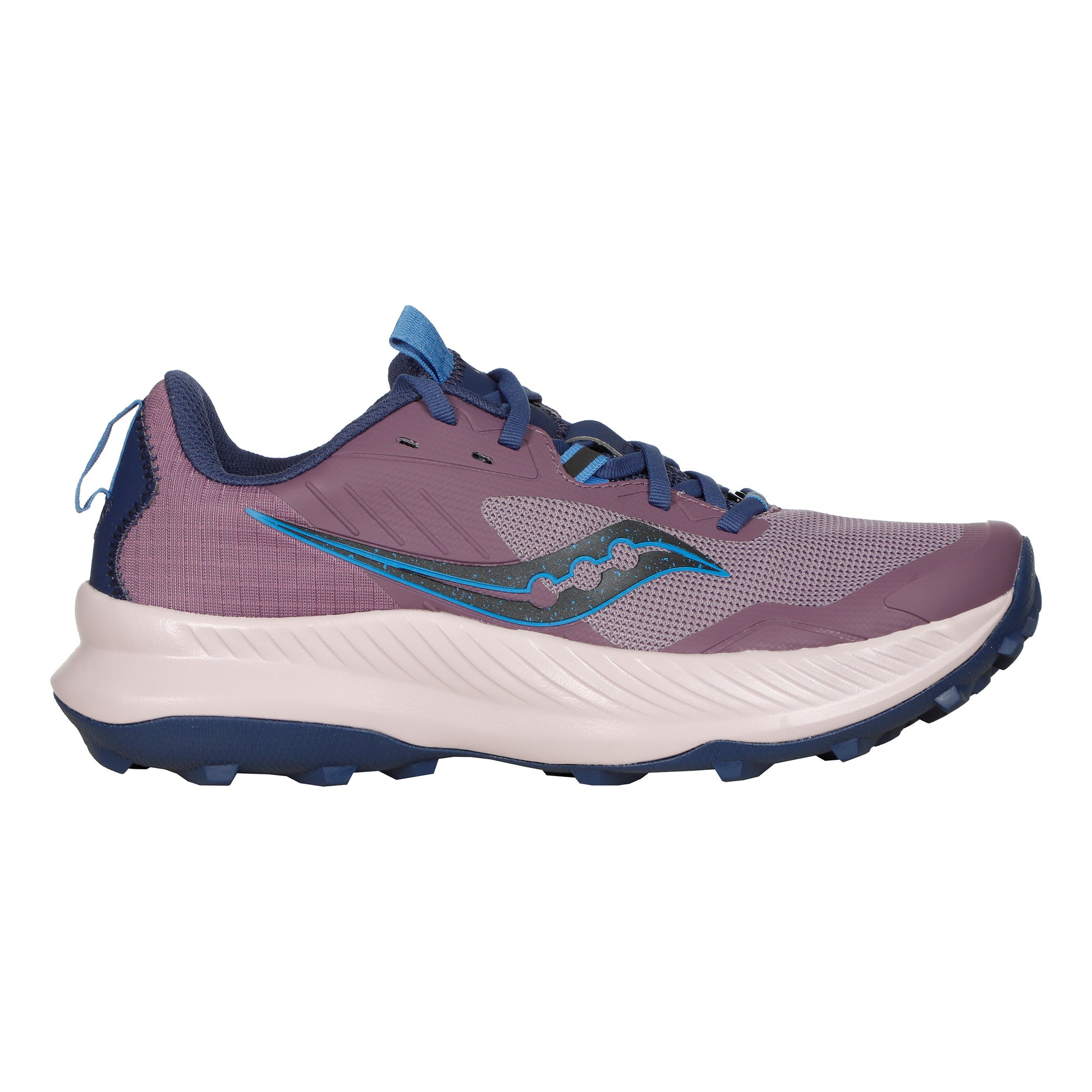 Saucony Blaze TR Trail Running Shoe Women-Lilac,Dark Blue