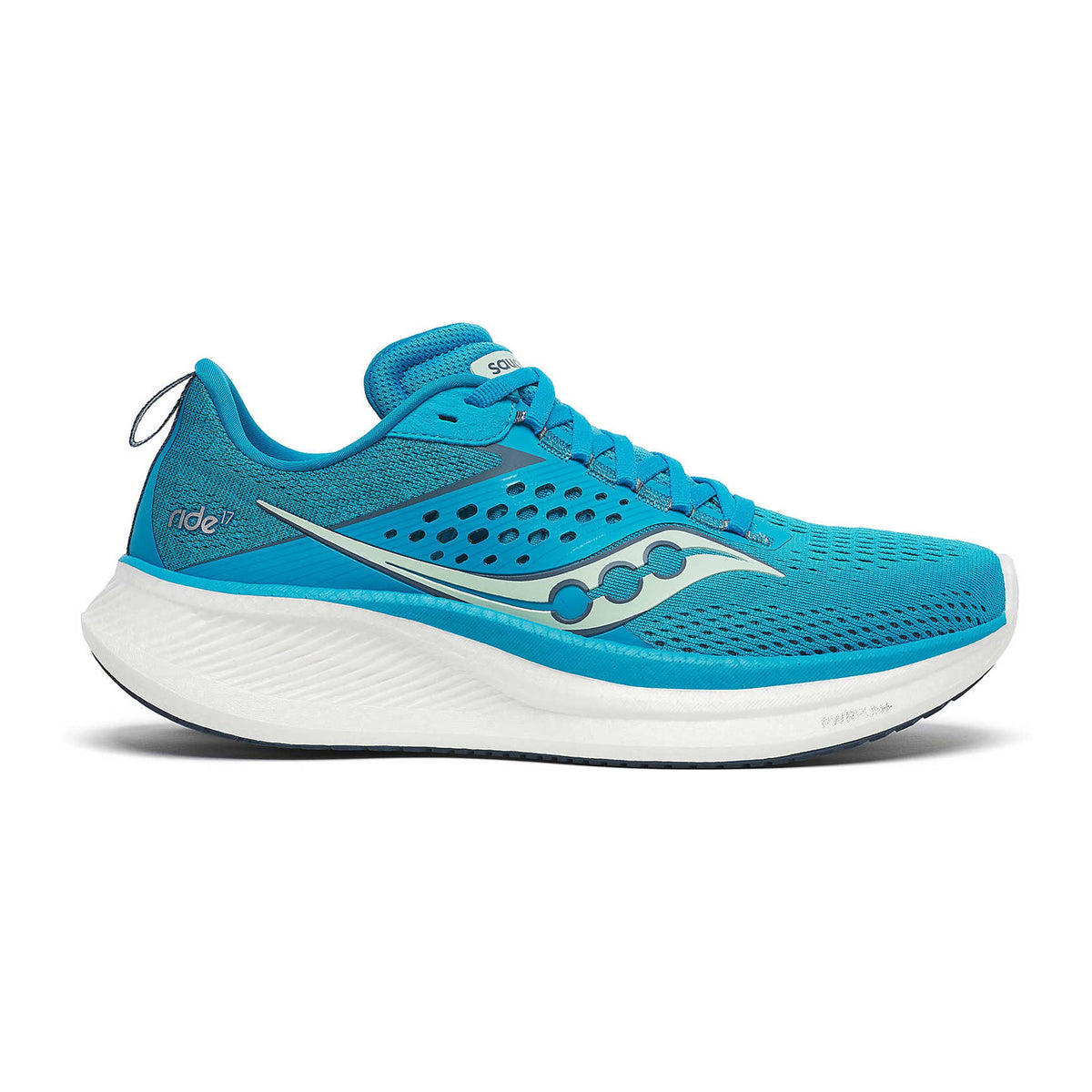 Saucony Ride 17 Neutral Running Shoe Women-Blue