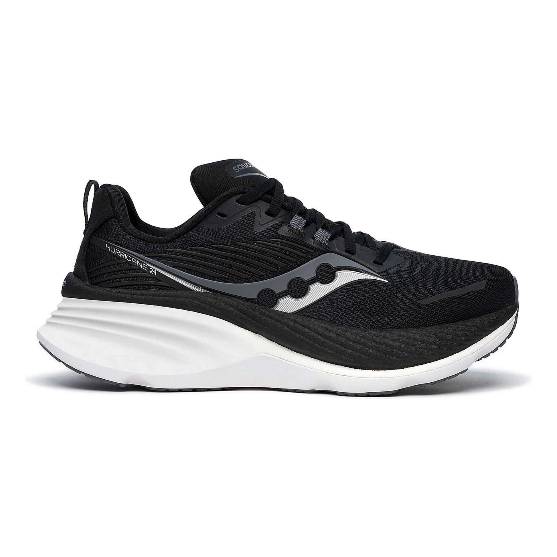 Saucony Hurricane 24 Stability Running Shoe Women-Black,Grey