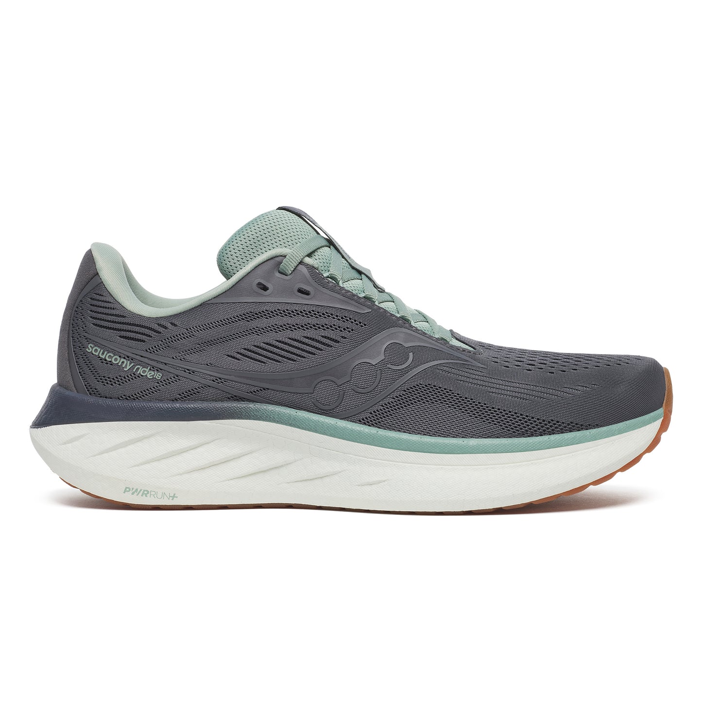 Saucony Ride 18 Neutral Running Shoe Men-Grey,Light Green