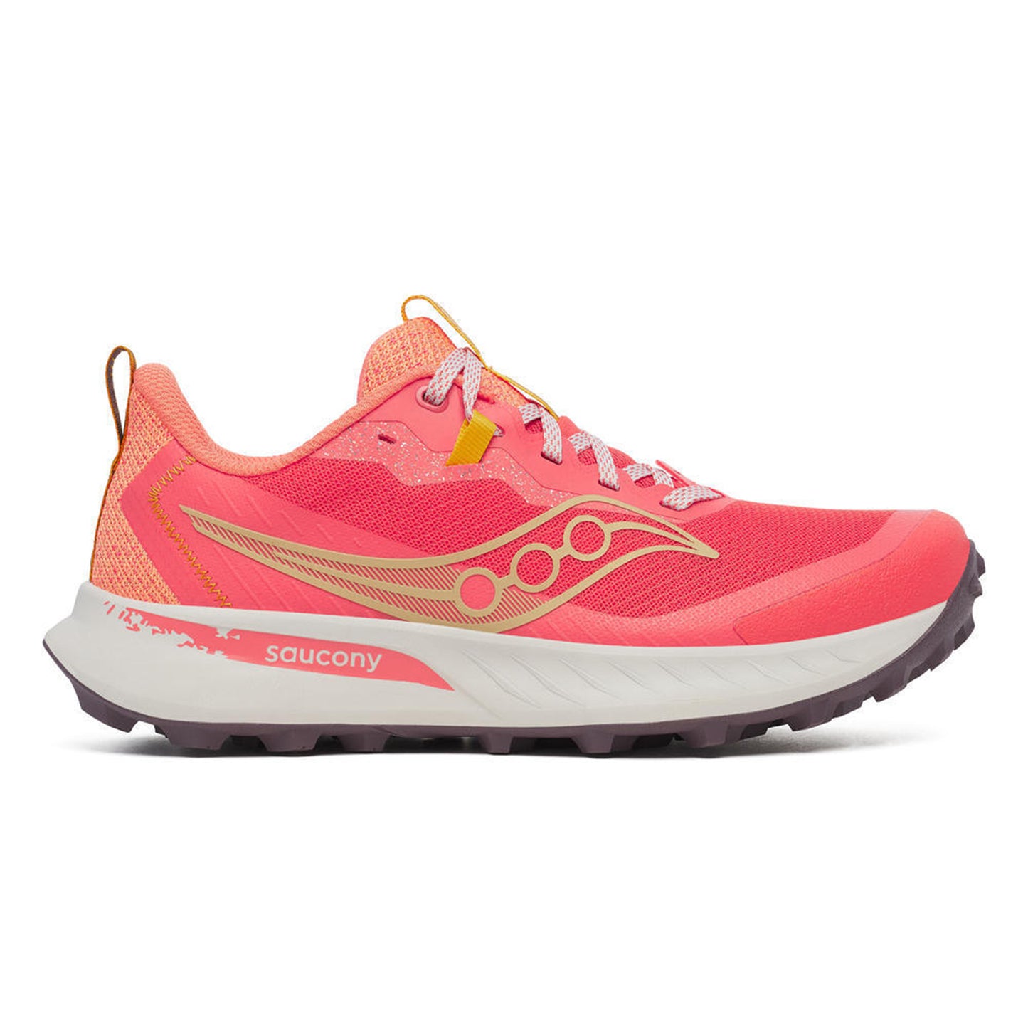Saucony Peregrine 15 Trail Running Shoe Women-Coral,Orange