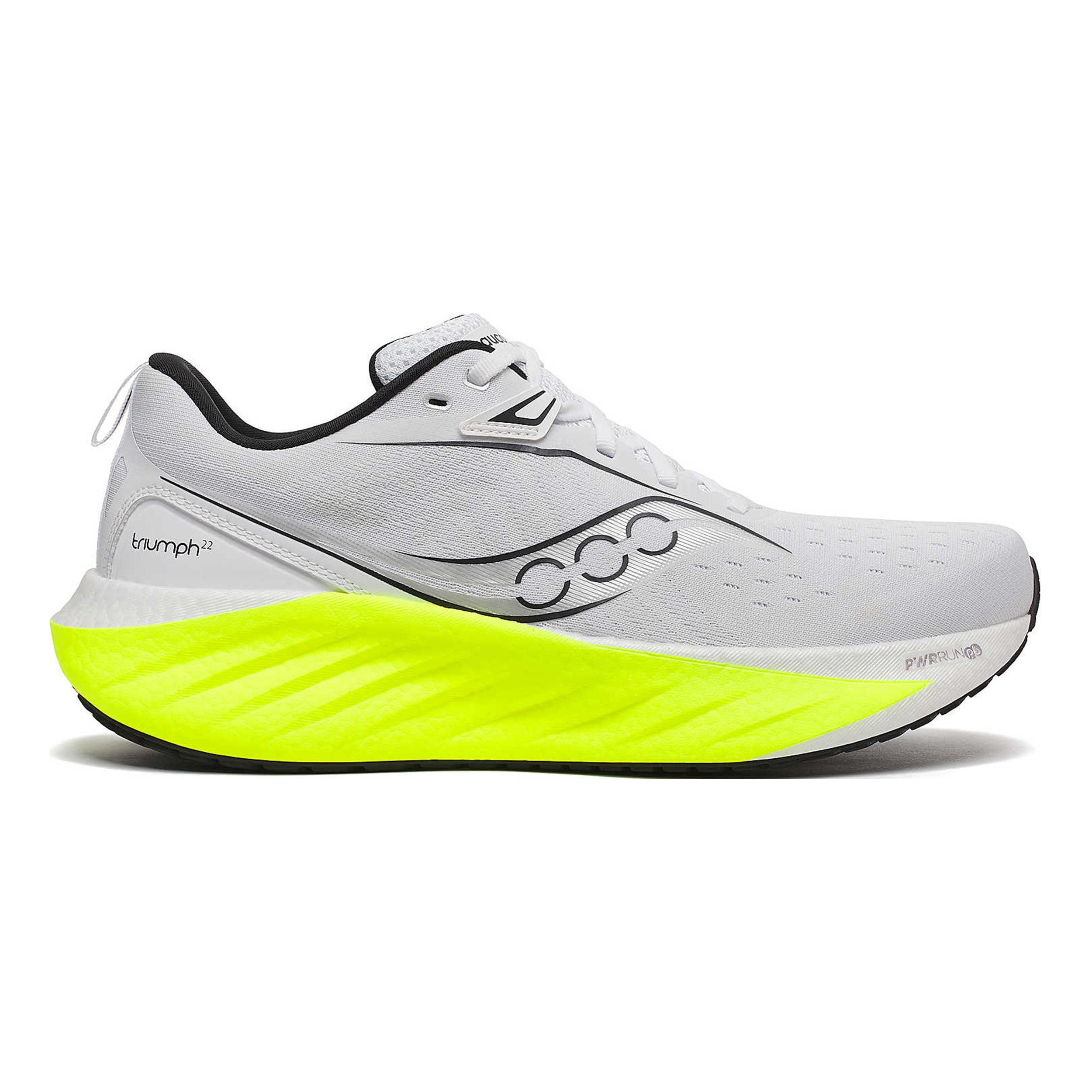 Saucony Triumph 22 Neutral Running Shoe Men-White,Lemon