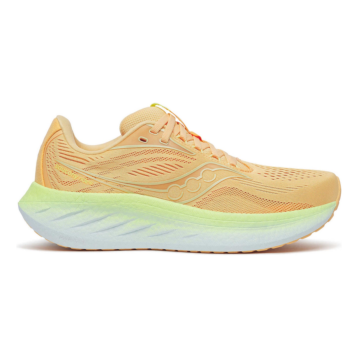 Saucony Ride 18 Neutral running shoe Women - apricot, yellow