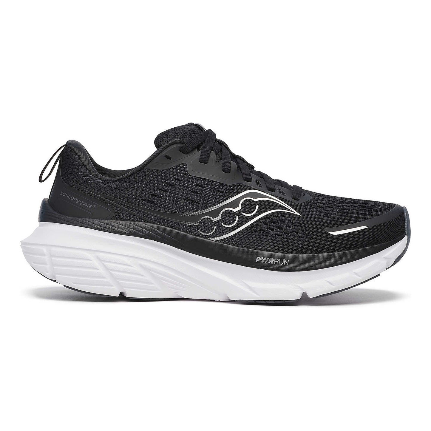 Saucony Guide 18 Stability Running Shoe Women-Black,White