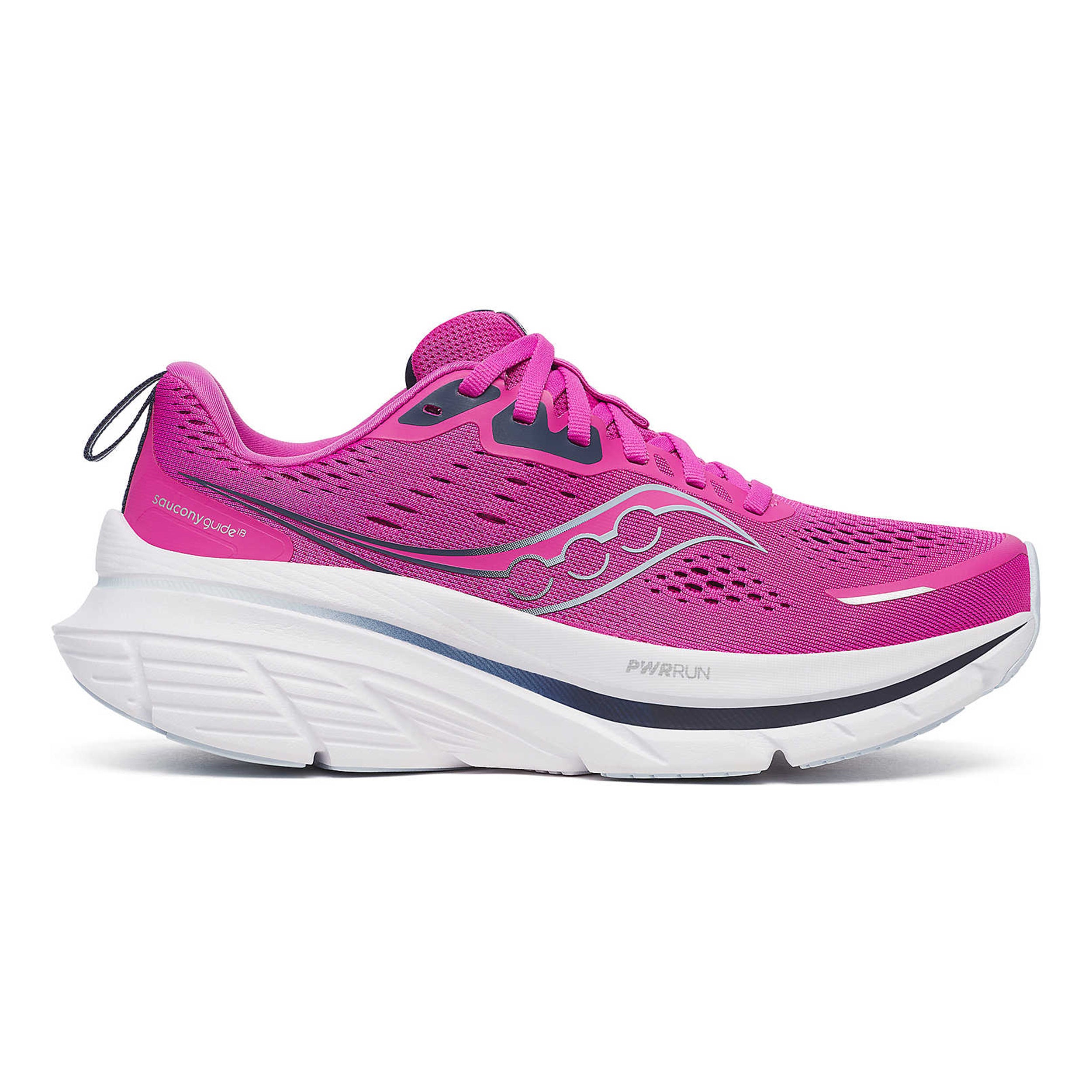 Saucony Guide 18 Stability Running Shoe Women-Pink,Dark Blue