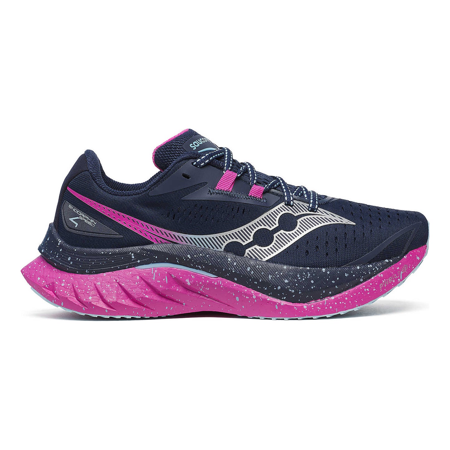 Saucony Endorphin Speed 4 Competition Running Shoe Women-Pink,Dark Blue