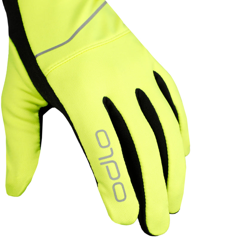 Intensity Safety Light Gloves-Black,Yellow