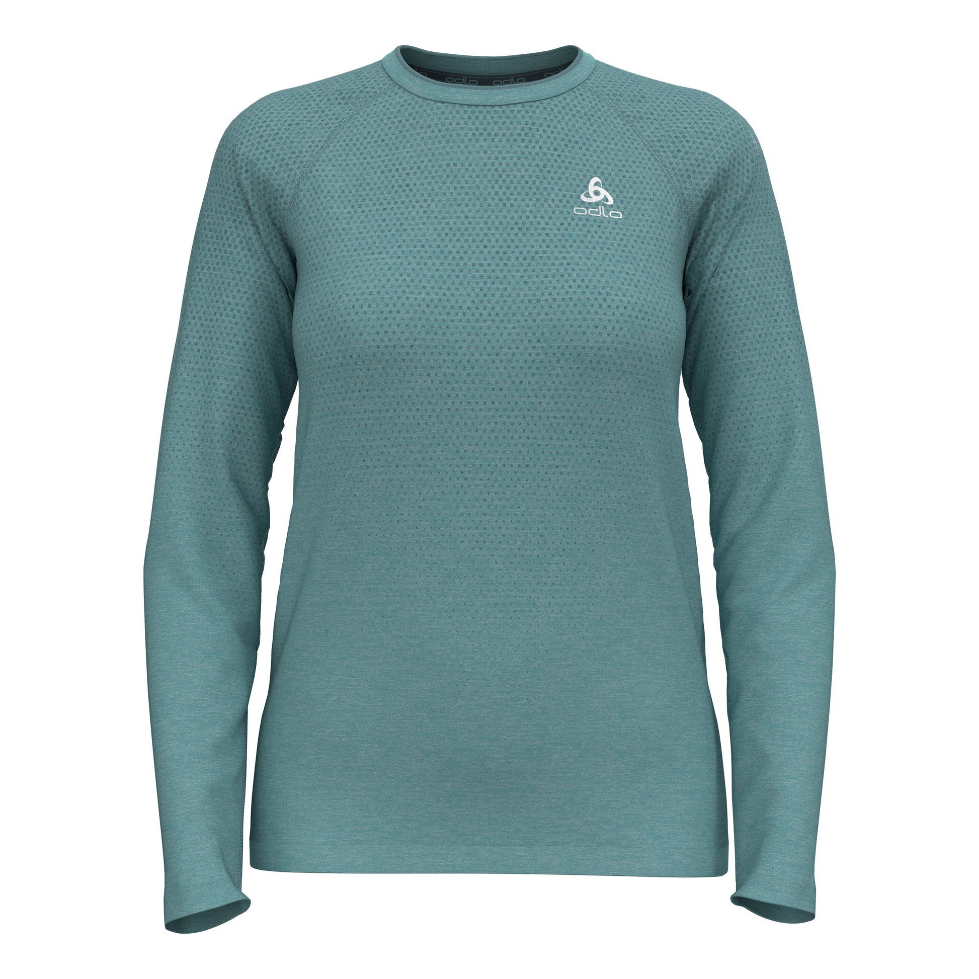 Odlo Essential Seamless Crew Neck Long Sleeve Women-Turquoise