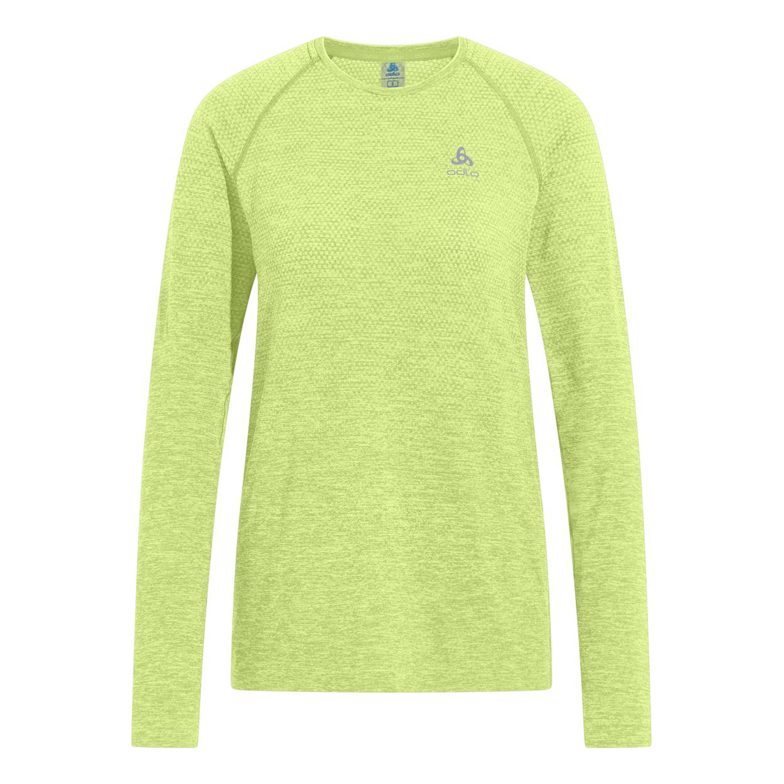 Odlo Essential Seamless Long Sleeve Women-Lime