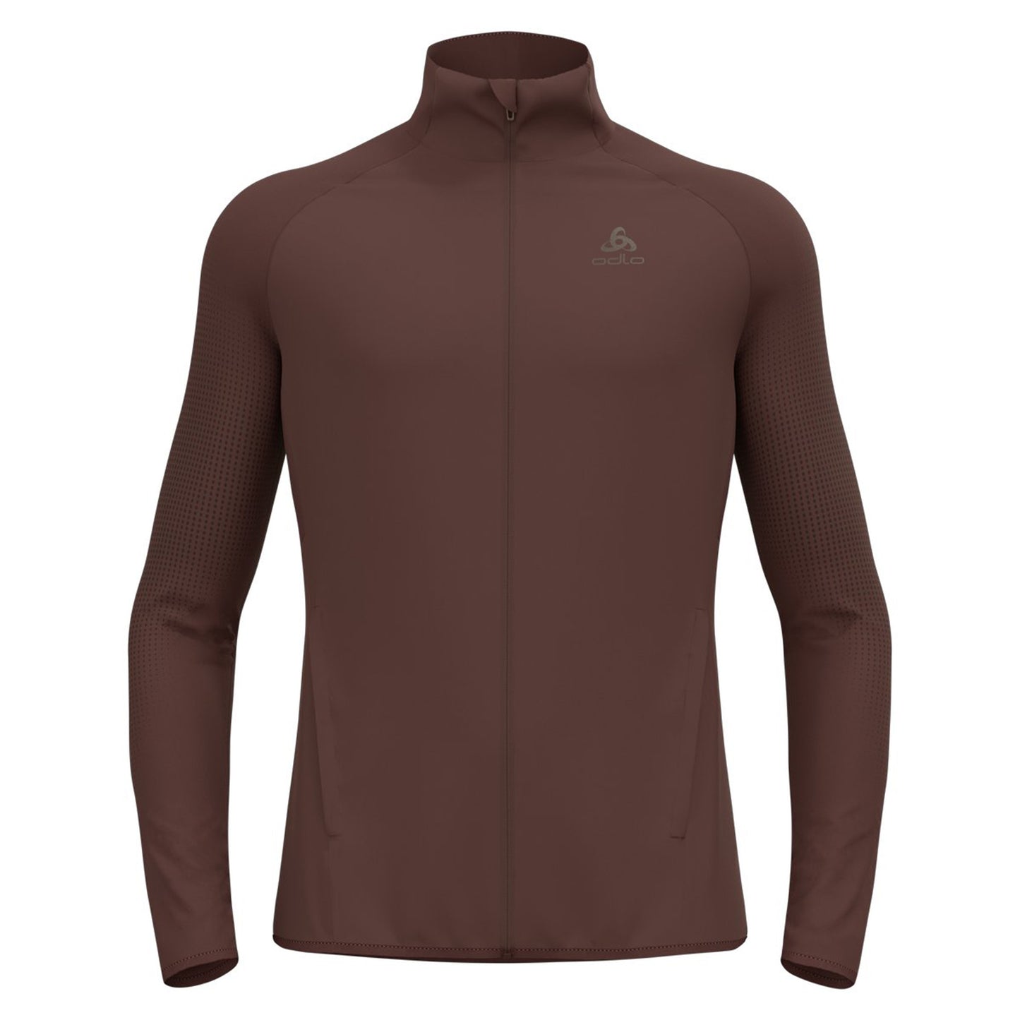 Odlo Zeroweight Warm Hybrid Running Jacket Men-Brown