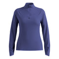 Zeroweight Warm Mid Layer 1/2 Zip Running Shirt Women-Blue