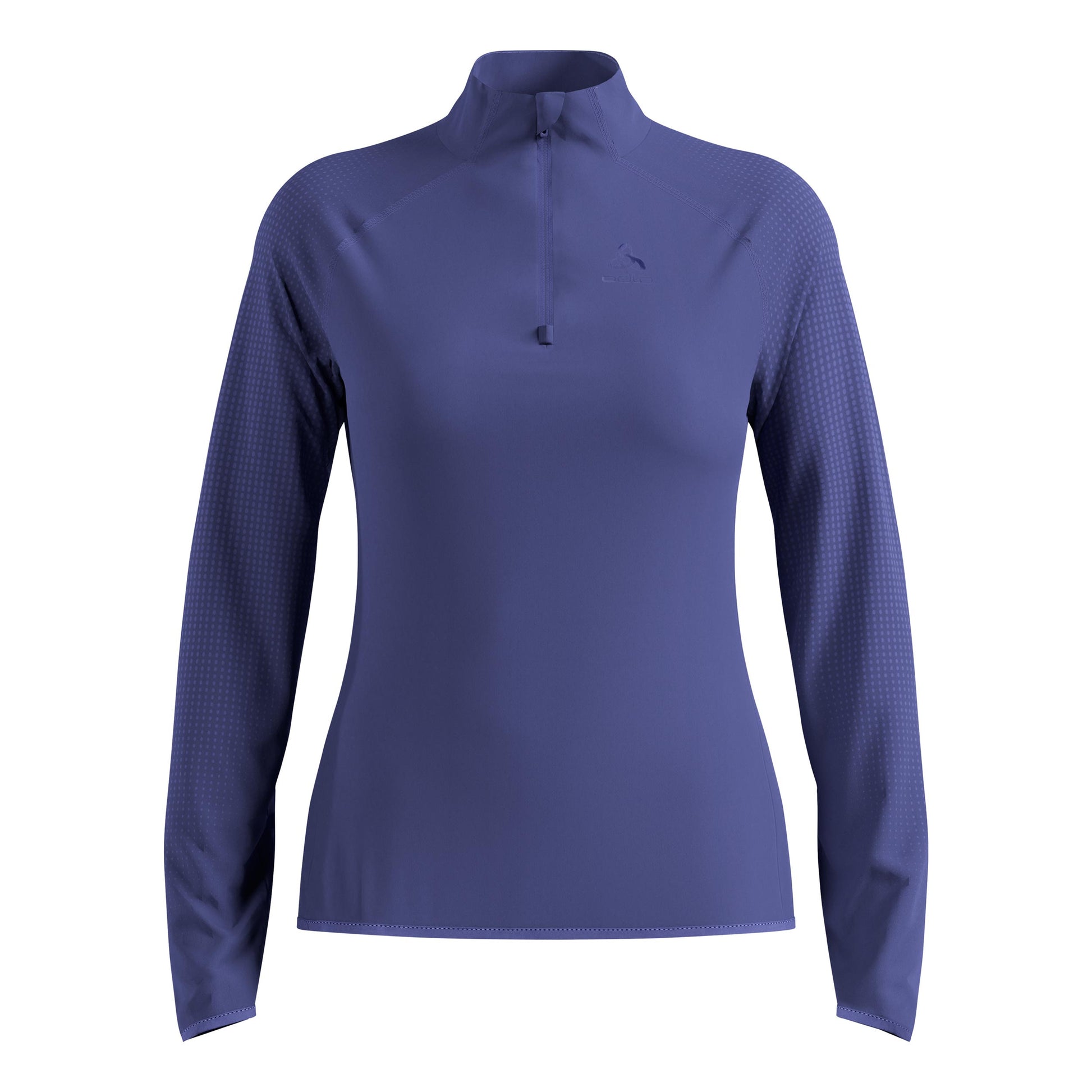 Odlo Zeroweight Warm Mid Layer 1/2 Zip Running Shirt Women-Blue