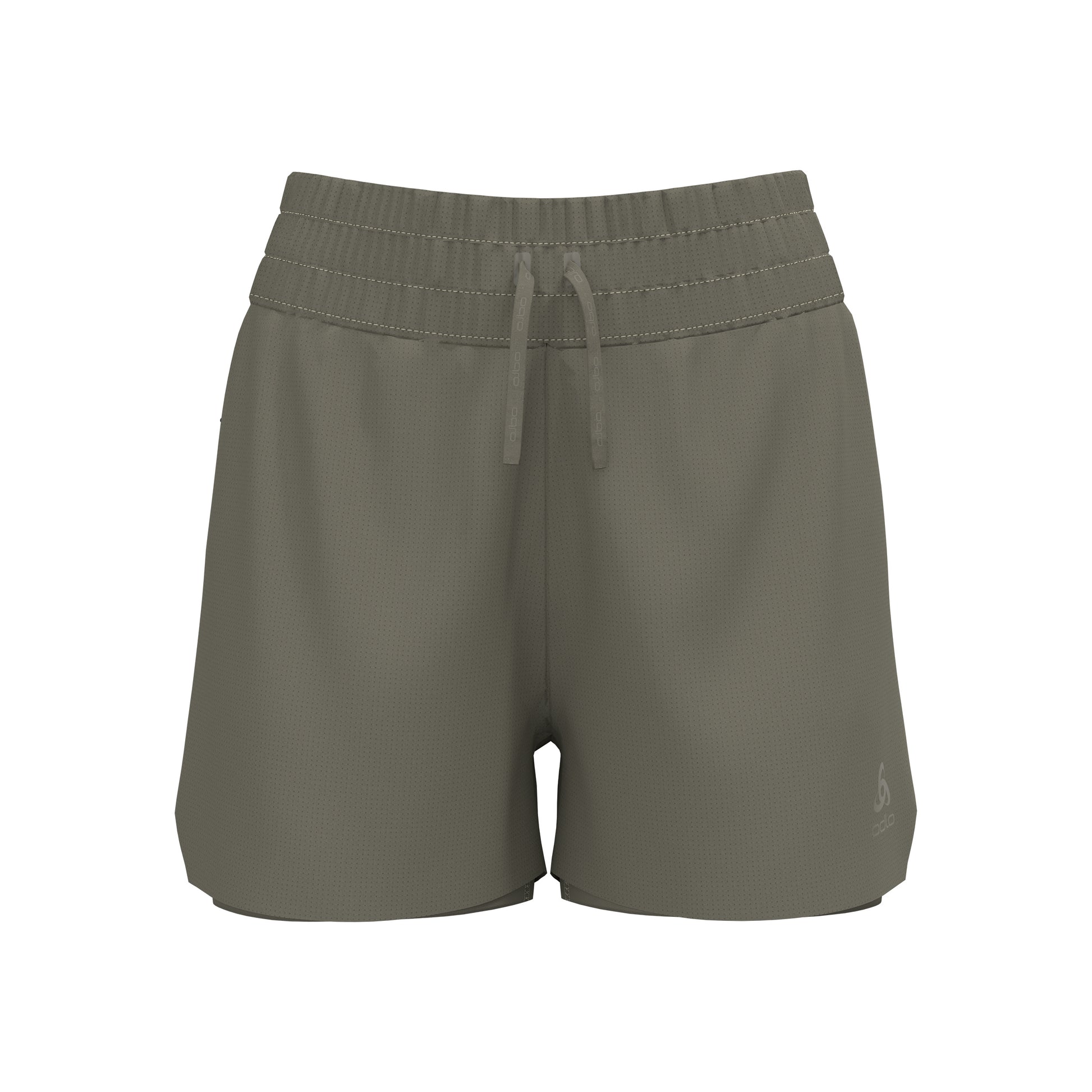 Odlo Zeroweight 3in 2in1 Running Shorts Women-Khaki