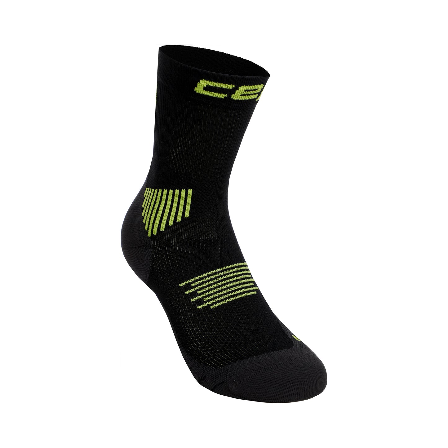 CEP Core Mid Cut 5.0 Compression socks Men - black, lime