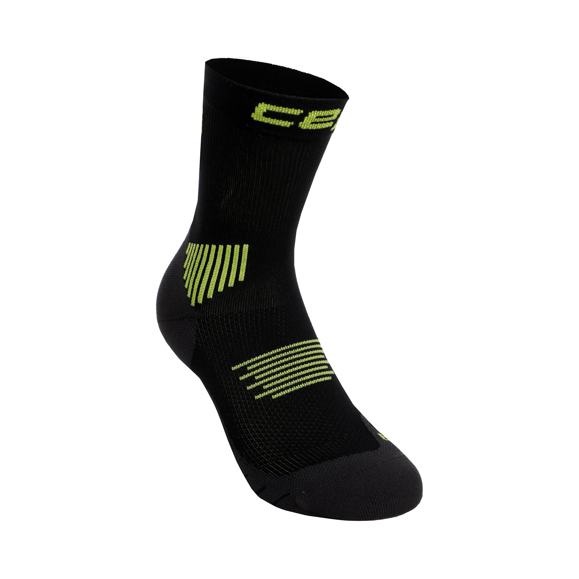 CEP Core Mid Cut 5.0 Compression socks Men - black, lime