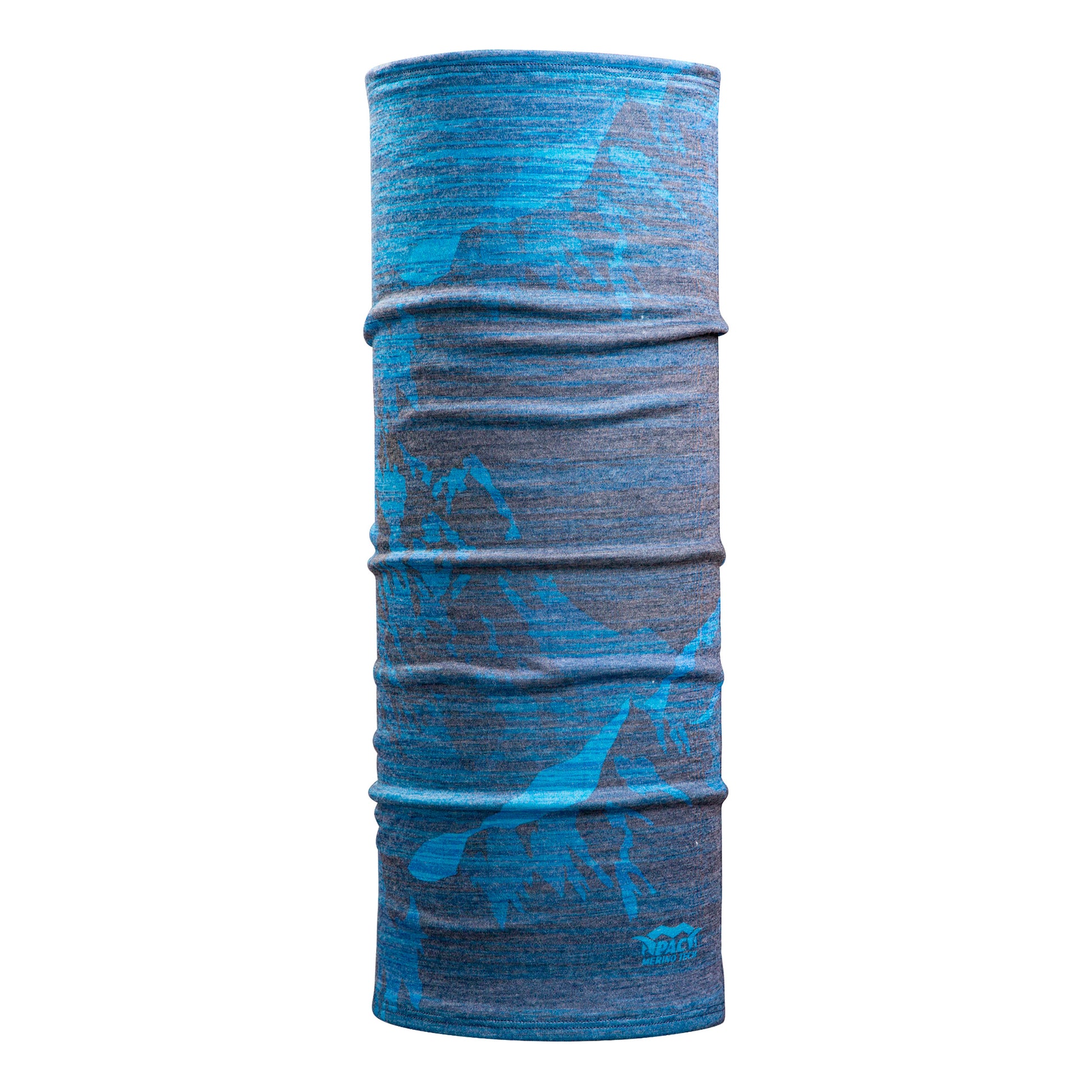 P.A.C. Recycled Merino Tech Tube Scarf-Blue
