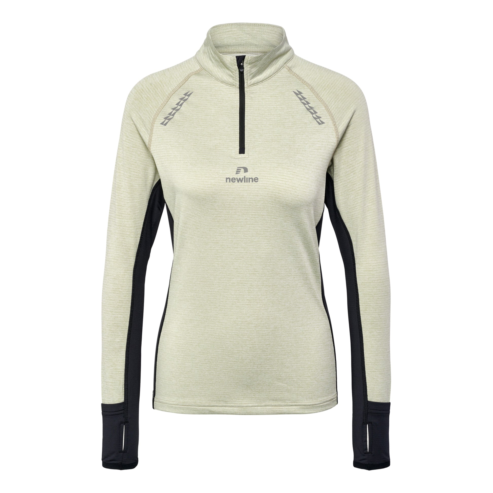 Newline Mesa Half-Zip Running top Women - beige, black