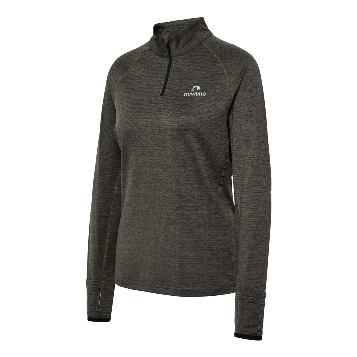 Newline Pace Half-Zip Running Top Women-Grey